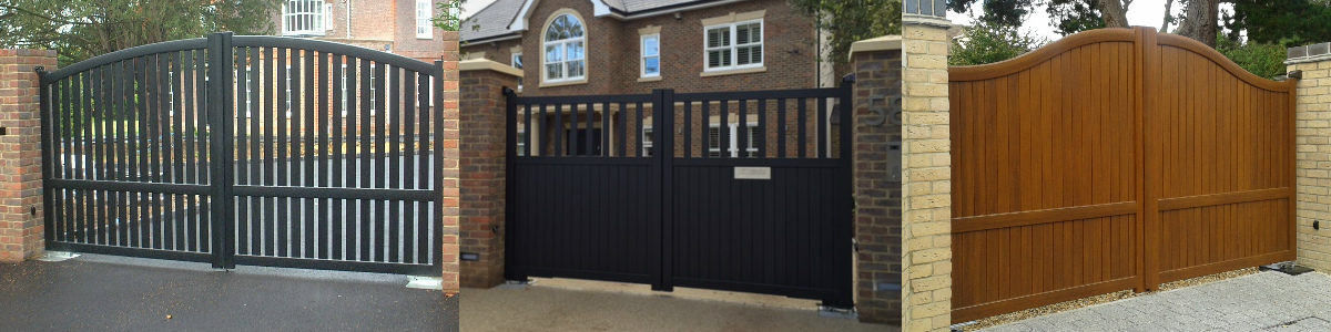 Aluminium driveway gates